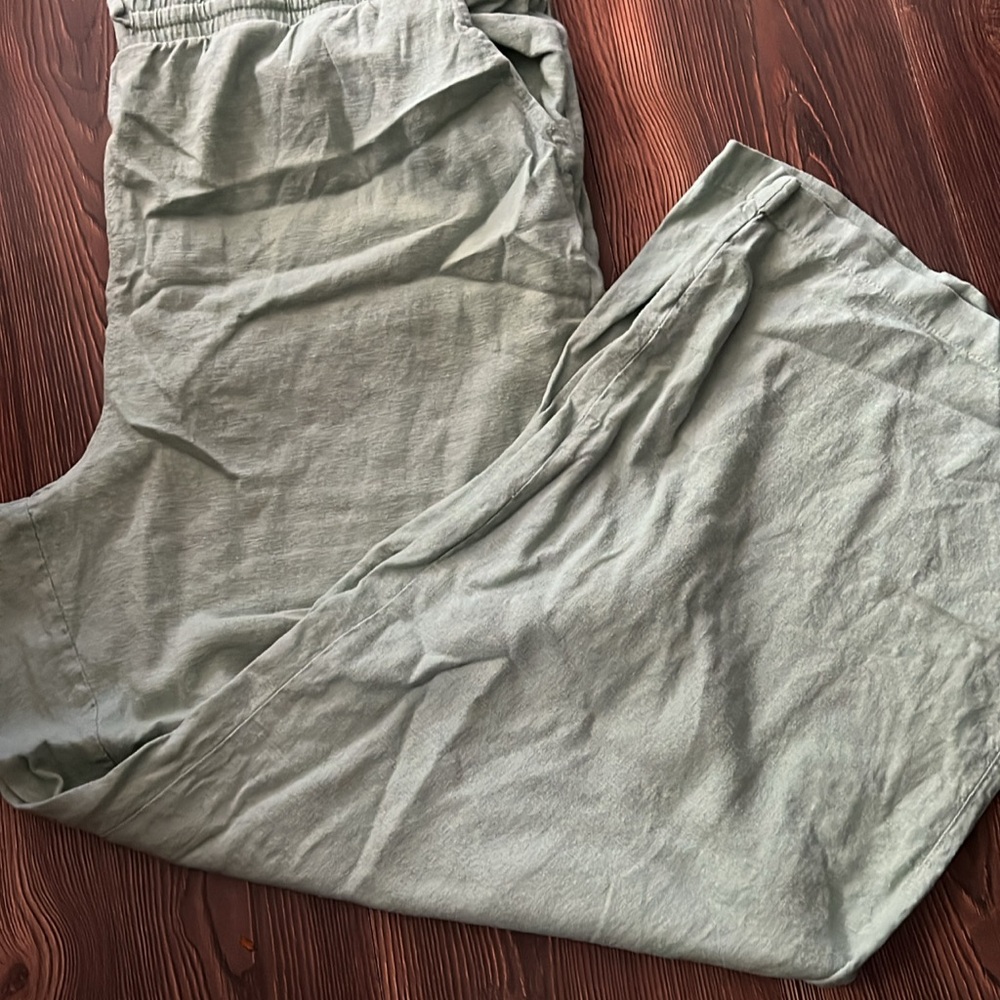 GAP Green Wide Leg Pants